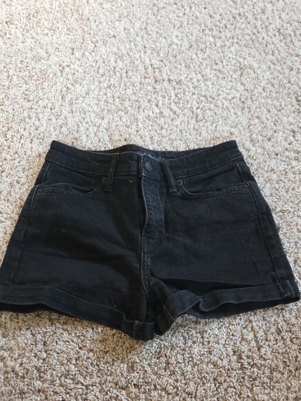 Wild Fable Black High-Rise Jean Shorts
